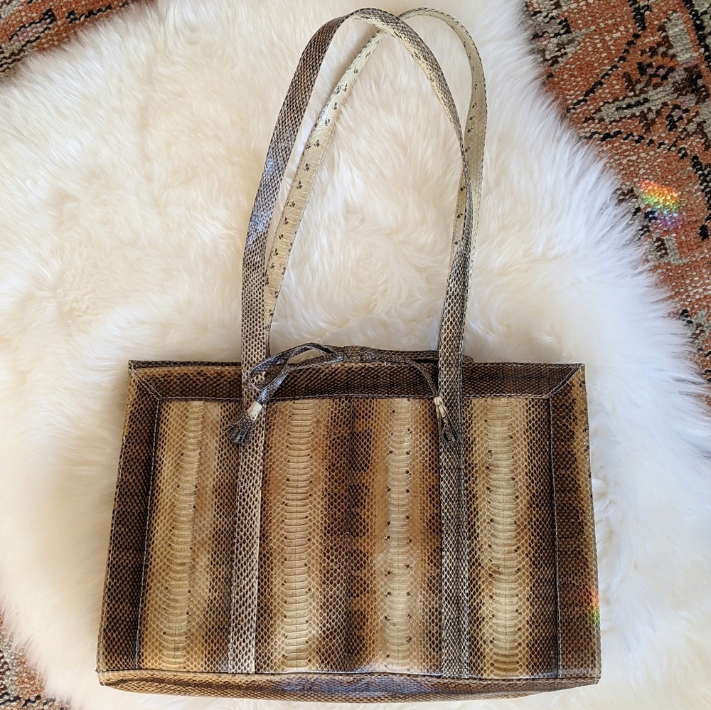 Y2K Genuine Snakeskin Handbag